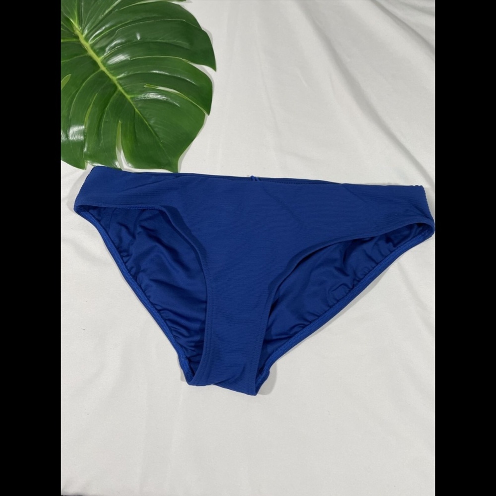 NEW Sea‎ Level Riviera Rib Mid Bikini Bottoms in Ocean Blue [SZ 10 US ] - Picture 3 of 12